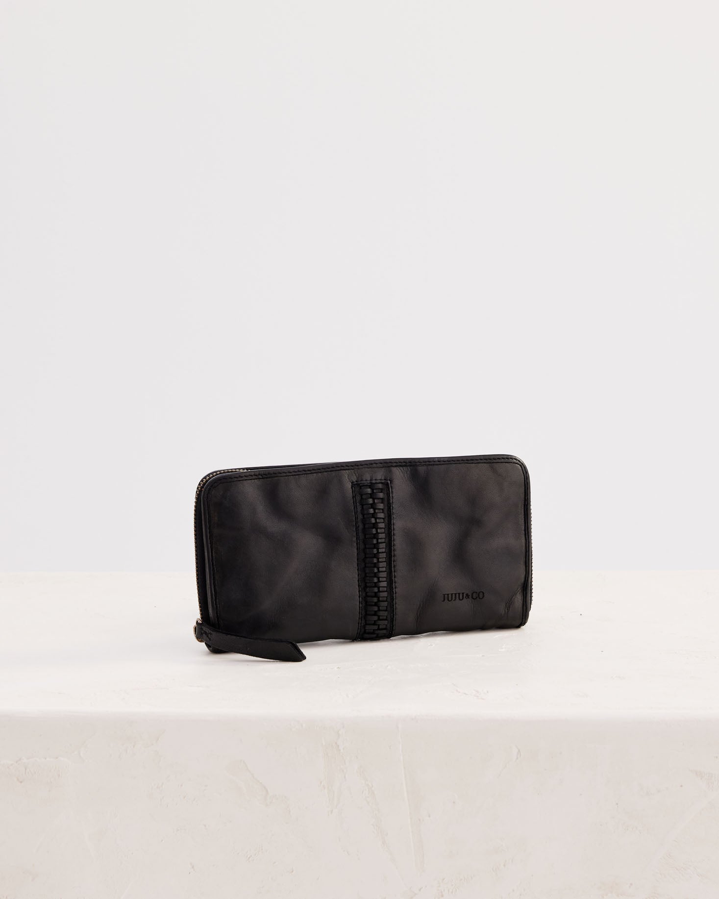 JUJU & CO BRAID WALLET - BLACK