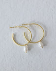 SHELL PEARL EARRING