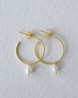 SHELL PEARL EARRING