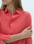 EMPIRE LINEN SHIRT SS23 - POPPY