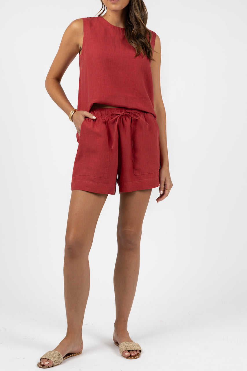Ramona Shorts in Brick Ramona Shorts in Brick