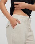 LIDO 3/4 LINEN PANT