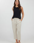 LIDO 3/4 LINEN PANT