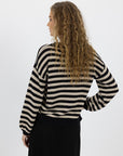 SIERRA STRIPE JUMPER - BLACK/STONE