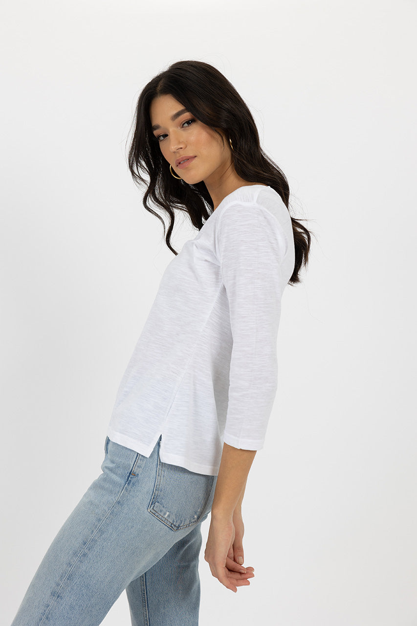 STELLA V-NECK AW24 WHITE