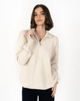 KNOX ZIP SWEATER
