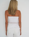SHIRRED SLIP TOP