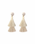 DOUBLE TASSEL EARRING