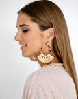 RAFFIA EARRING