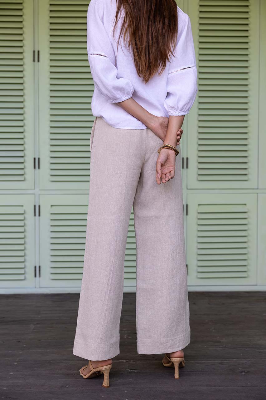 Fleetwood Linen Pant in Natural Fleetwood Linen Pant in Natural