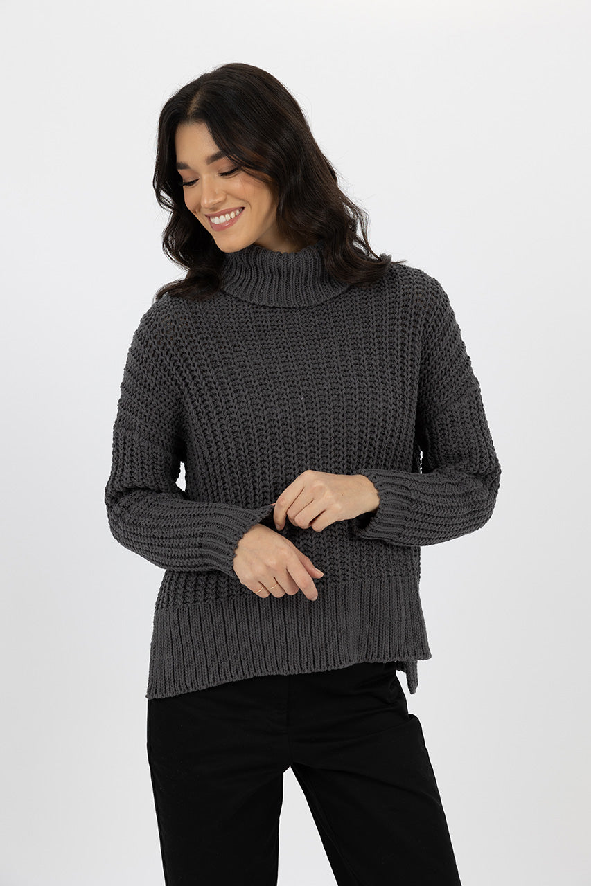 【Modest Mood】送料/関税込 THE KNIT SLIP - CHARCOAL MUSINSA | LMOOD Brook Knit (8 COLOR)