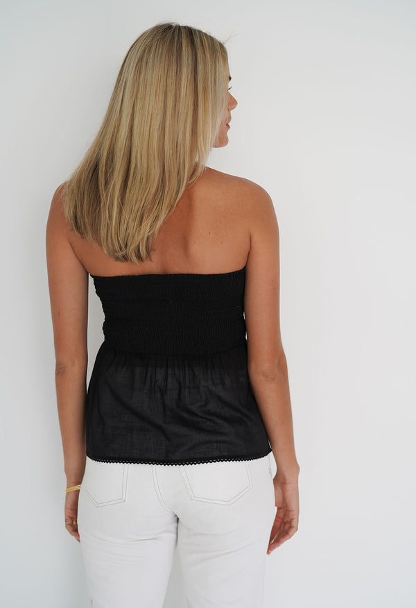 SHIRRED SLIP TOP