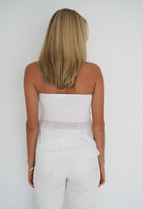 SHIRRED SLIP TOP