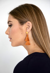DOUBLE TASSEL EARRING