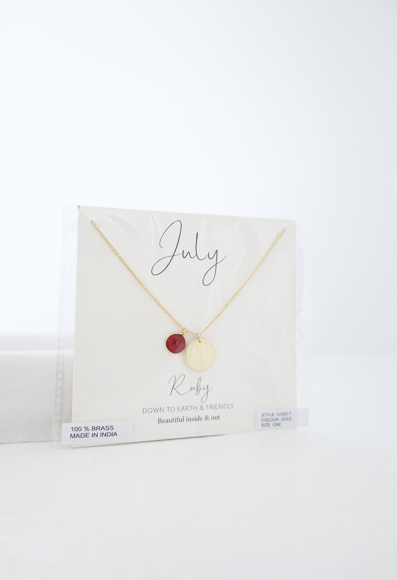 BIRTHSTONE NECKLACE