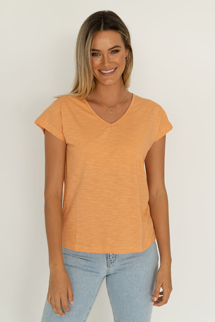 MUST HAVE V NECK TEE SS22