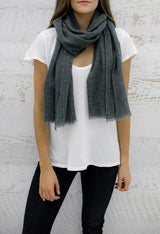 CASHMERE/WOOL SCARF