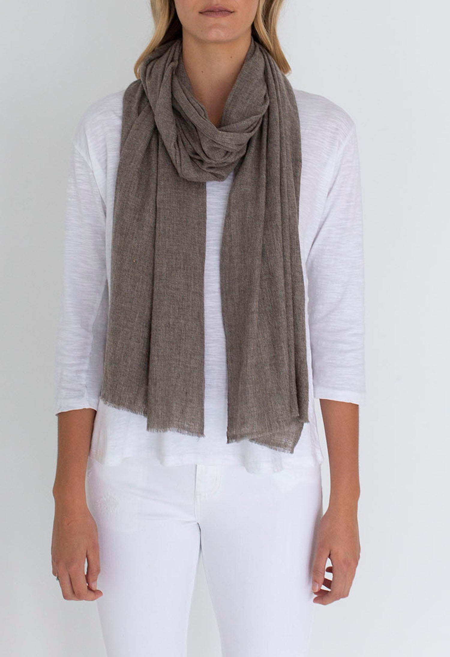 MELANGE WOOL SCARF