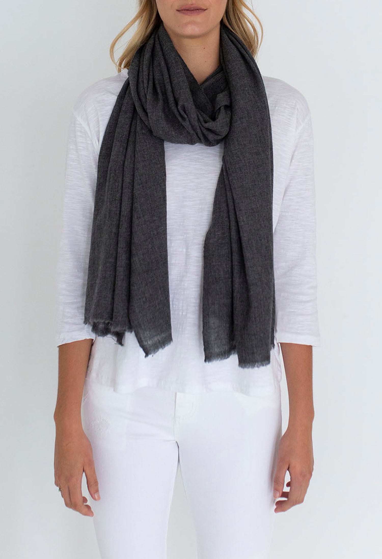 MELANGE WOOL SCARF