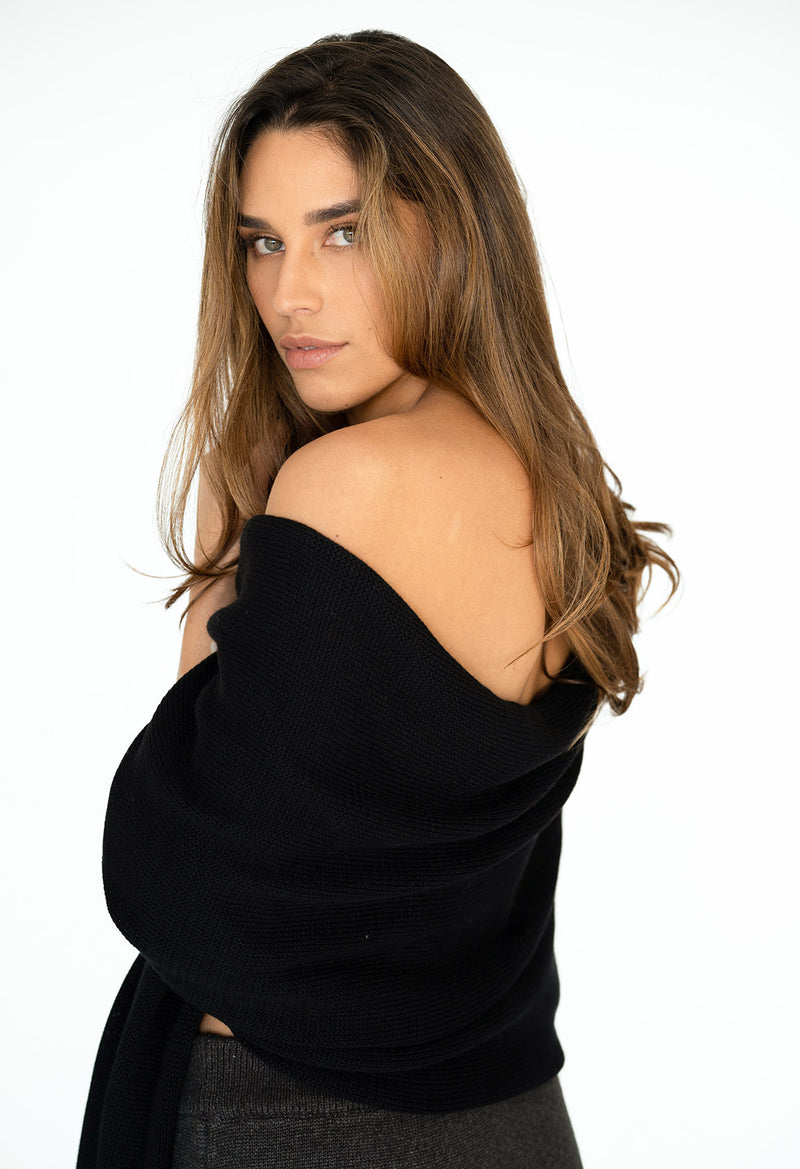 WIDE WRAP SCARF AW23
