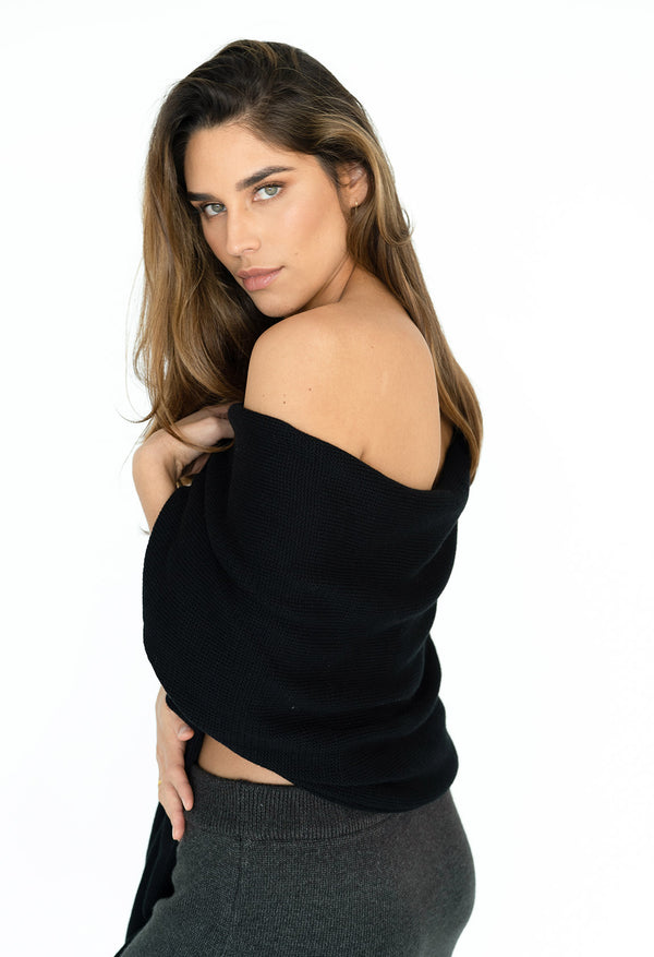 WIDE WRAP SCARF AW23