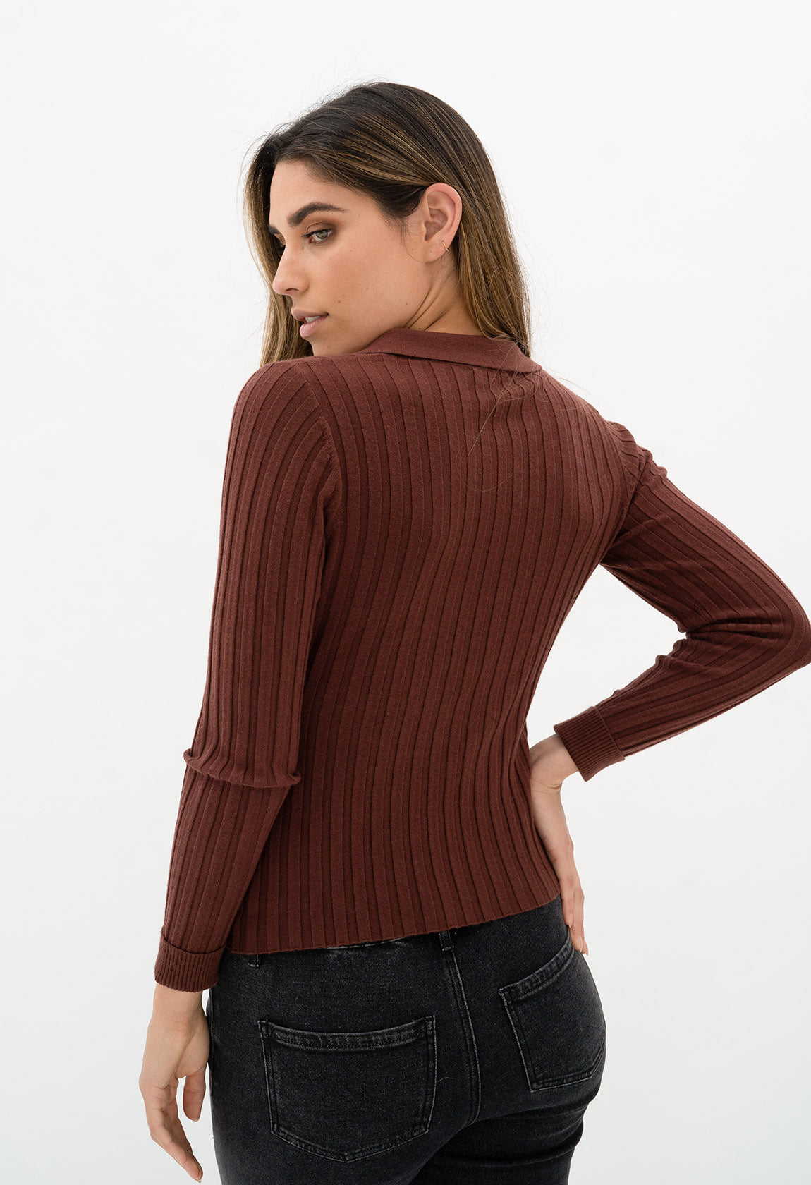 Elise Top in Chestnut Elise Top in Chestnut