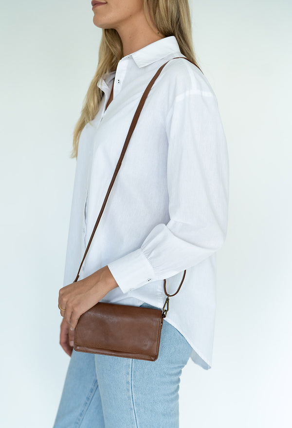 JUJU & CO MICRO BAG - COGNAC