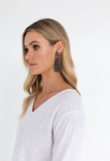 DROP TASSEL EARRINGS